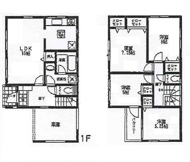 Floor plan. 21,800,000 yen, 4LDK, Land area 88.01 sq m , Building area 102.86 sq m ◇ is isolated house of new 2-story
