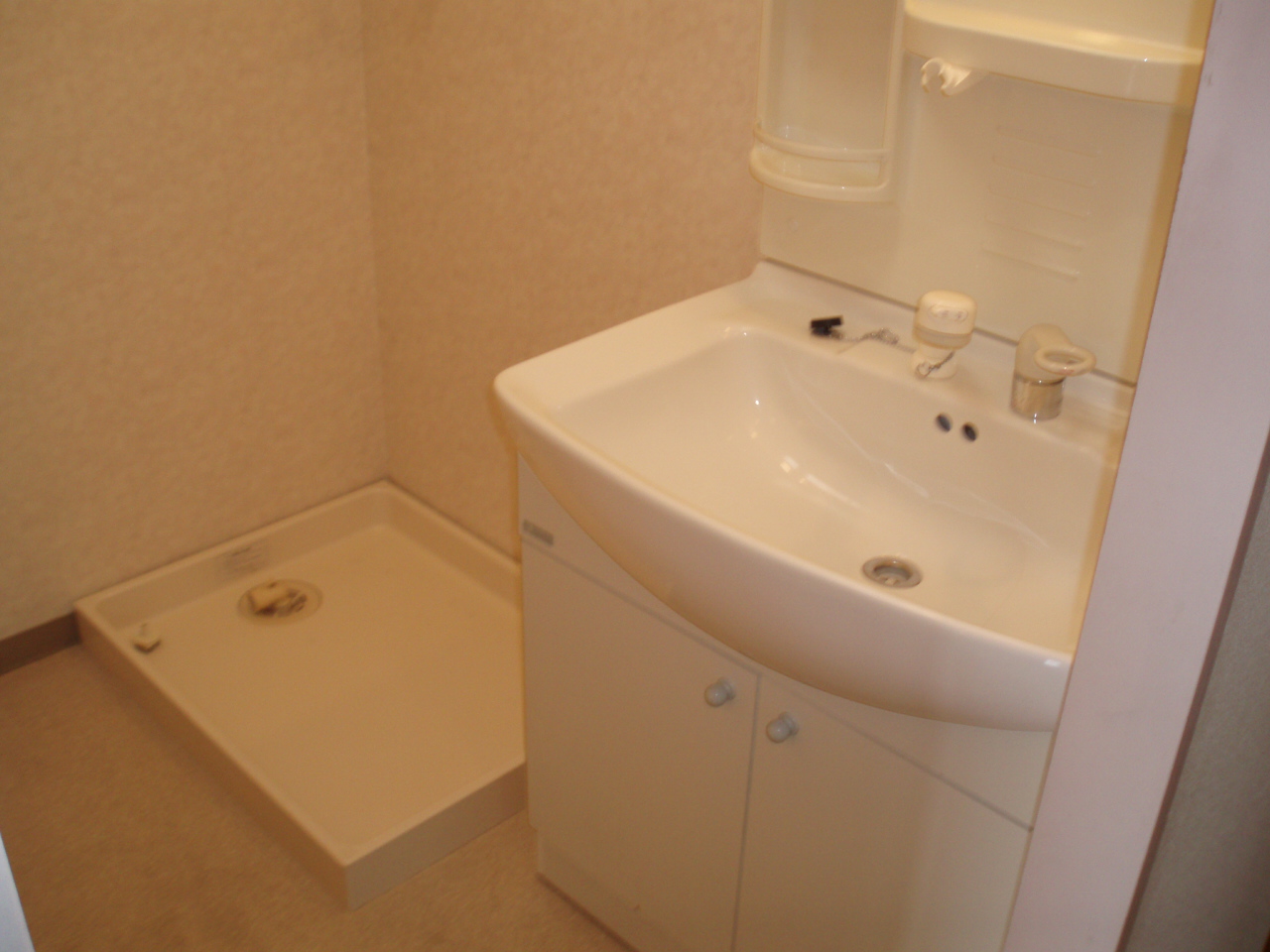 Washroom. Shampoo dresser ・ Indoor Laundry Storage!