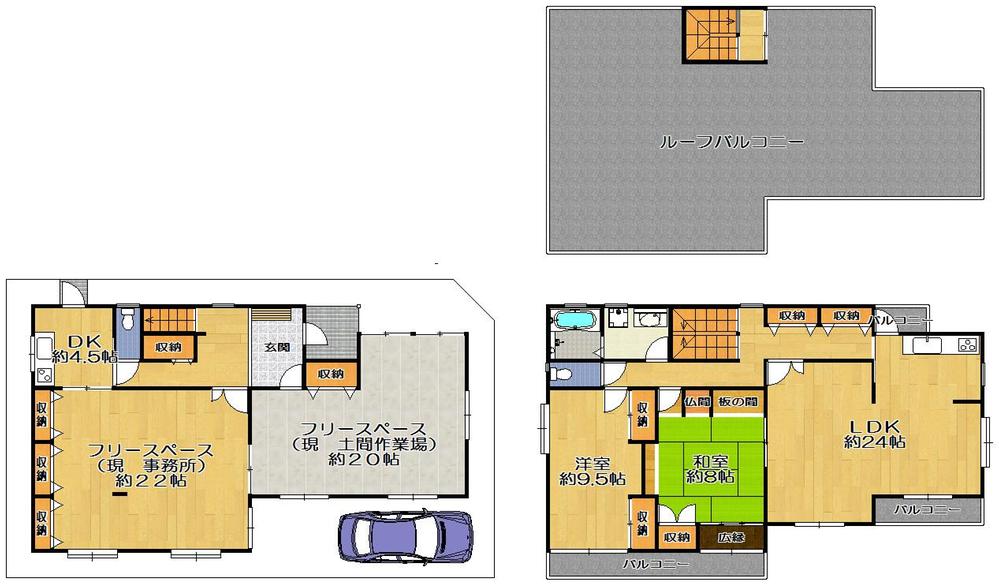 Floor plan. 37 million yen, 3LDK + 2S (storeroom), Land area 199.83 sq m , Building area 216.09 sq m