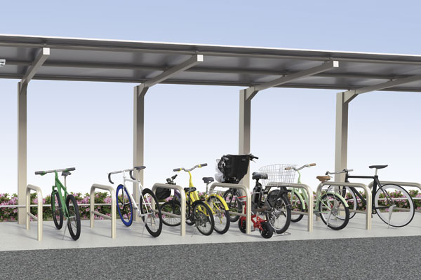 Common utility.  [Cycle port] 100% secure only can be used "dedicated bicycle storage" people who live. Since the private space which only can be used family, Out is smooth (Rendering)