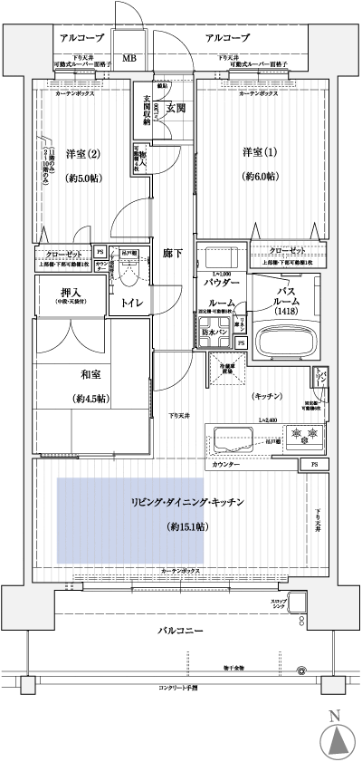 Floor: 3LDK, occupied area: 67.41 sq m, Price: 22.6 million yen
