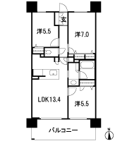 Floor: 3LDK, occupied area: 67.41 sq m, Price: 23.9 million yen