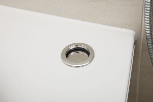 Bathing-wash room.  [Pop-up drain plug] In just one push you can open and close the bathtub drain outlet with a finger. Appearance by eliminating the chain also has clean (same specifications)