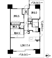 Floor: 3LDK, occupied area: 74.61 sq m, Price: 29.5 million yen