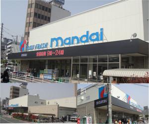 Supermarket. 1080m until Bandai Suminodo shop