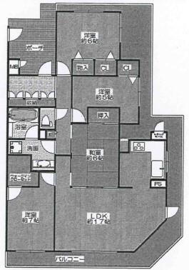 Floor plan. 4LDK, Price 22,800,000 yen, Footprint 92.4 sq m , Is a floor plan of the balcony area 48.11 sq m 4LDK ☆