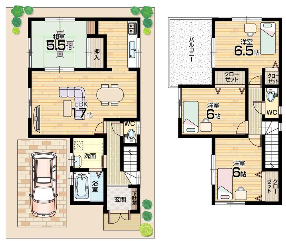 Floor plan. (No. 4 locations), Price 25,800,000 yen, 4LDK, Land area 92.48 sq m , Building area 93.96 sq m