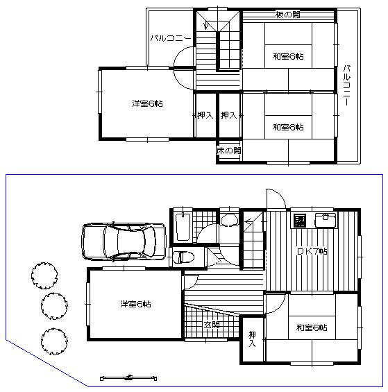 Floor plan. 18 million yen, 5DK, Land area 102.47 sq m , Building area 90.59 sq m