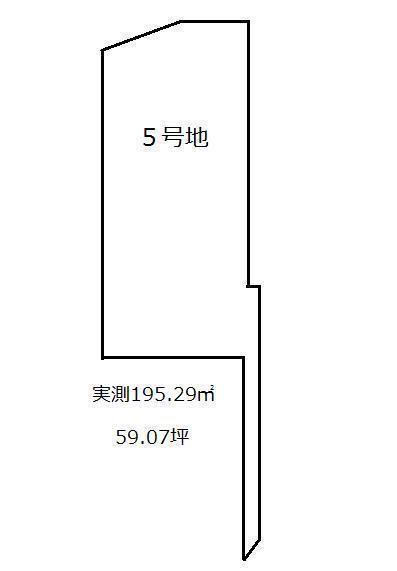 Compartment figure. Land price 18 million yen, Land area 195.29 sq m