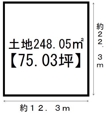 Compartment figure. Land price 23,980,000 yen, Land area 248.05 sq m