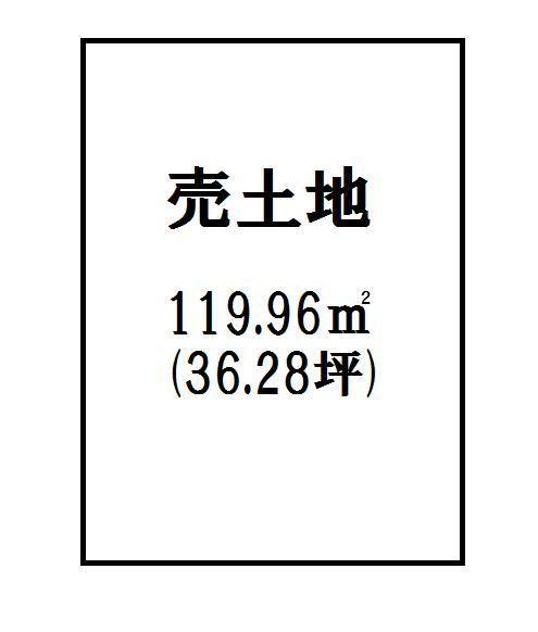 Compartment figure. Land price 15.8 million yen, Land area 119.96 sq m