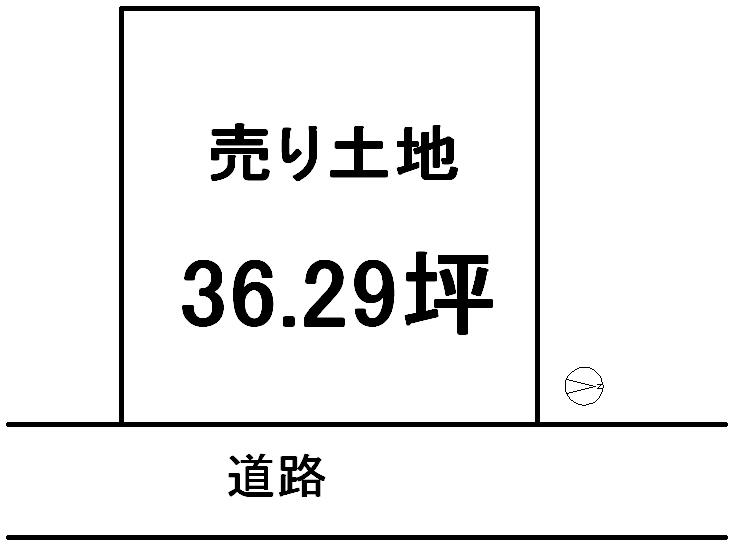 Compartment figure. Land price 15.8 million yen, Land area 119.96 sq m land