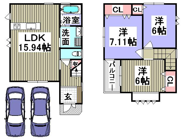 Other. Land price 10.8 million yen, Land area 84.85 sq m 2 cars can park! 