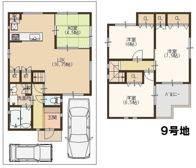 Floor plan. 27,998,000 yen, 4LDK, Land area 90.82 sq m , Building area 92.33 sq m floor plan here