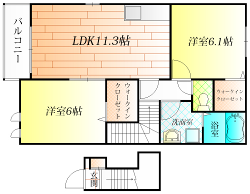 Other. Second floor 2LDK type