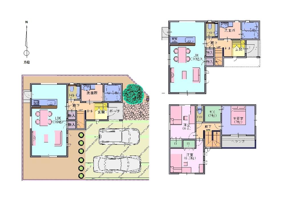 Floor plan. (No. 5 locations), Price 19,990,000 yen, 3LDK+S, Land area 133.08 sq m , Building area 91.91 sq m