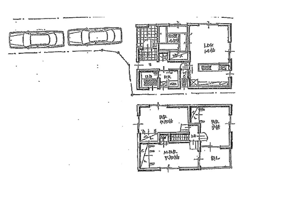 Floor plan. (B No. land), Price 29,800,000 yen, 4LDK, Land area 117.81 sq m , Building area 92.34 sq m