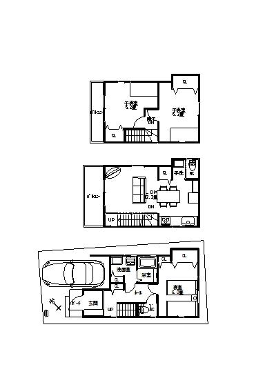 Floor plan. 15.8 million yen, 3LDK, Land area 56.85 sq m , Bran considered by building area 83.43 sq m Our primary architect, Floor plan. Access to the children's room will know also how the child because the type through the LDK.