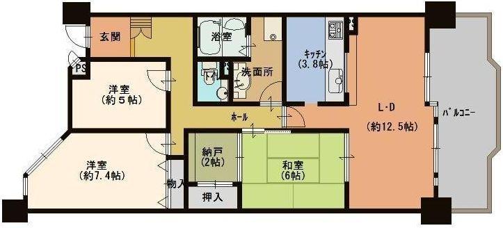 Floor plan. 3LDK + S (storeroom), Price 11.5 million yen, Occupied area 91.22 sq m , Balcony area 12.19 sq m by all means, Please feel free to contact us.