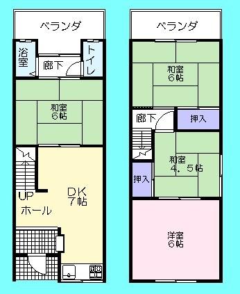 Floor plan. 3 million yen, 3DK, Land area 50.06 sq m , Building area 50.39 sq m