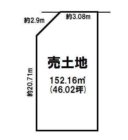 Compartment figure. Land price 12.8 million yen, Land area 152.16 sq m compartment view here