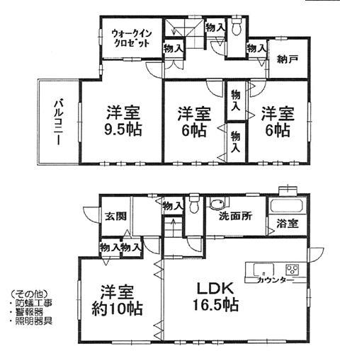 Floor plan. 30,980,000 yen, 4LDK, Land area 132.73 sq m , Building area 123.38 sq m