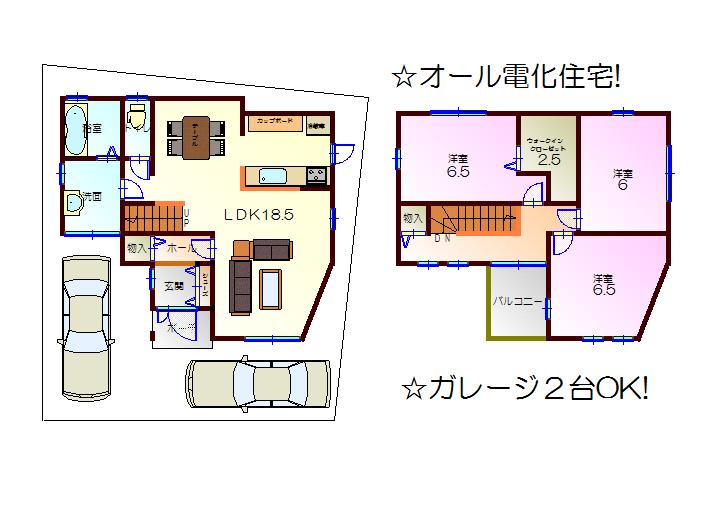 Floor plan. 18,800,000 yen, 3LDK + S (storeroom), Land area 104.44 sq m , Building area 91.93 sq m certainly room please visit. 