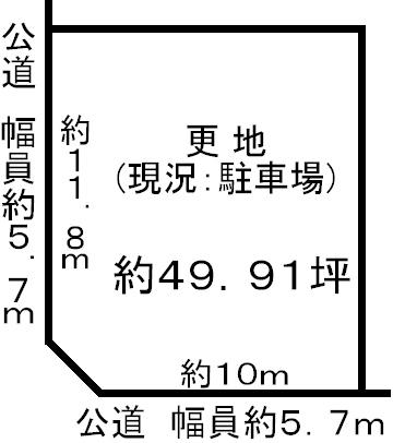 Compartment figure. Land price 17.8 million yen, Land area 165 sq m
