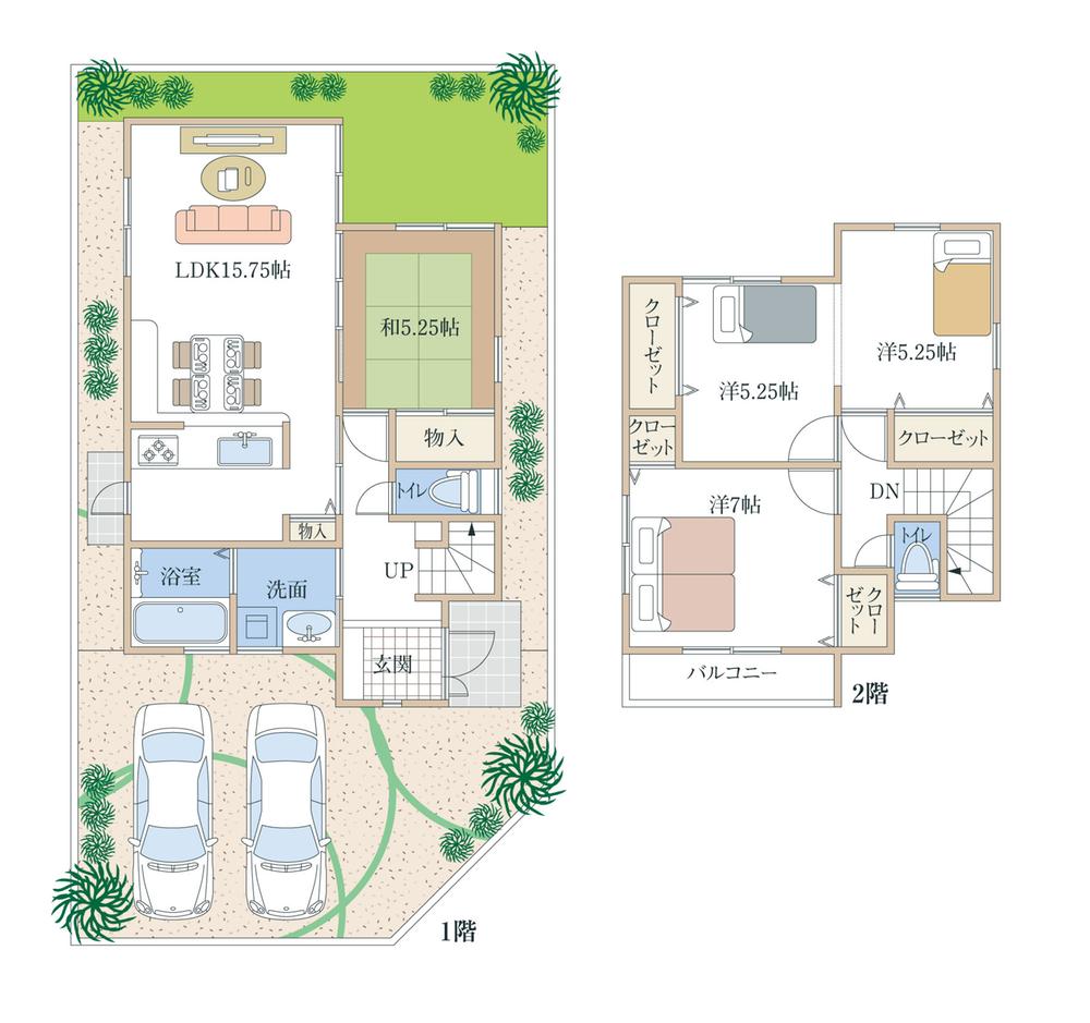 Floor plan. 30,100,000 yen, 3LDK, Land area 126.59 sq m , Building area 82.64 sq m completely free plan! !