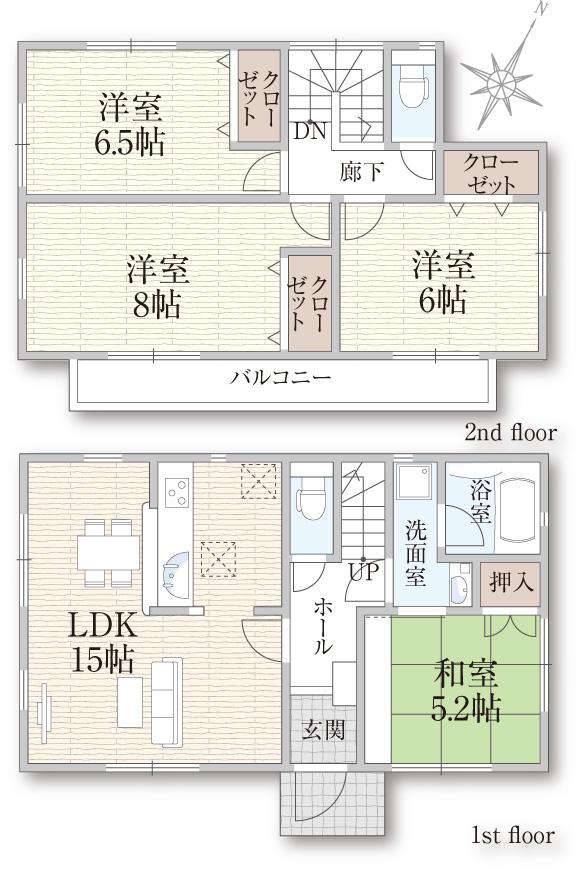 Floor plan. Habikino Municipal Home Sweet Home to South Elementary School 1260m