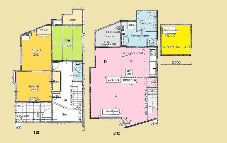 Floor plan. 29,800,000 yen, 3LDK + S (storeroom), Land area 112.42 sq m , Building area 89.94 sq m