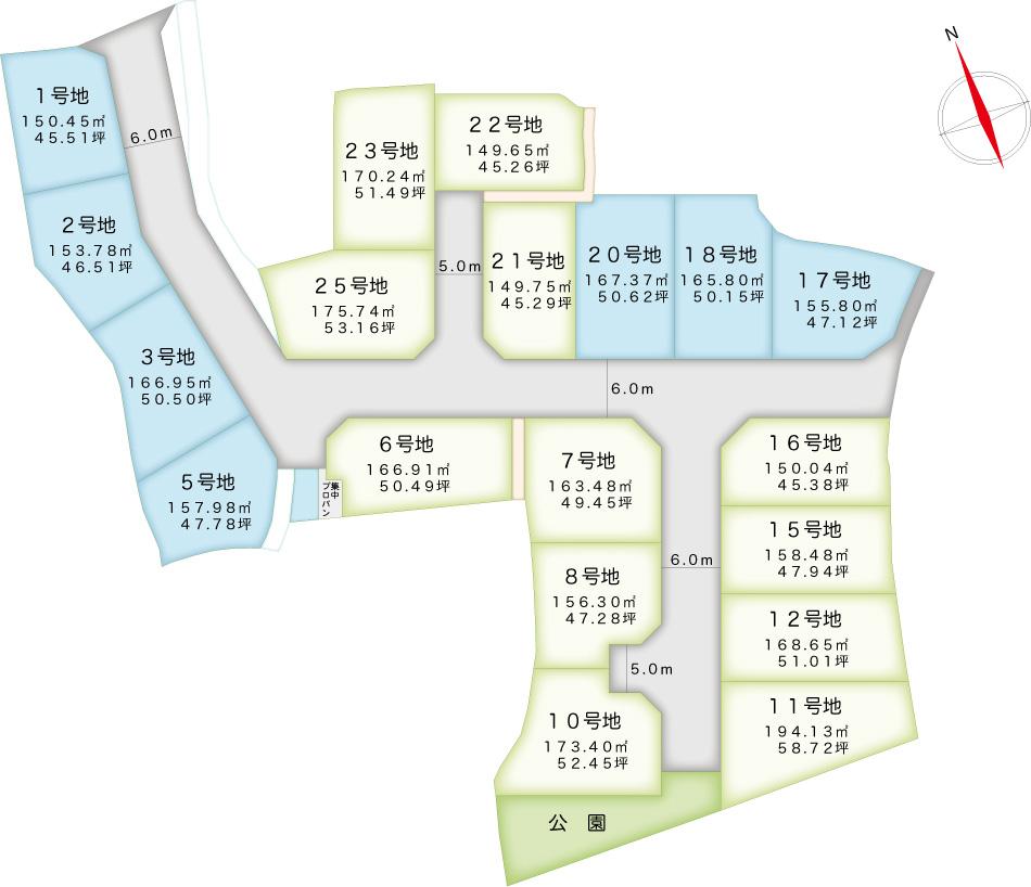 The entire compartment Figure. All houses 45 square meters or more, Parking available the space of two minutes. Also spacious and provided front road, So that the light enters the all houses, We have devised. Please, Please be realized in the field.