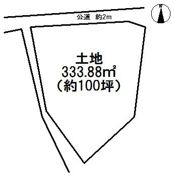 Compartment figure. Land price 8 million yen, Land area 333.88 sq m