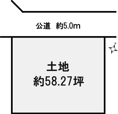 Compartment figure. Land price 4.7 million yen, Land area 192.66 sq m