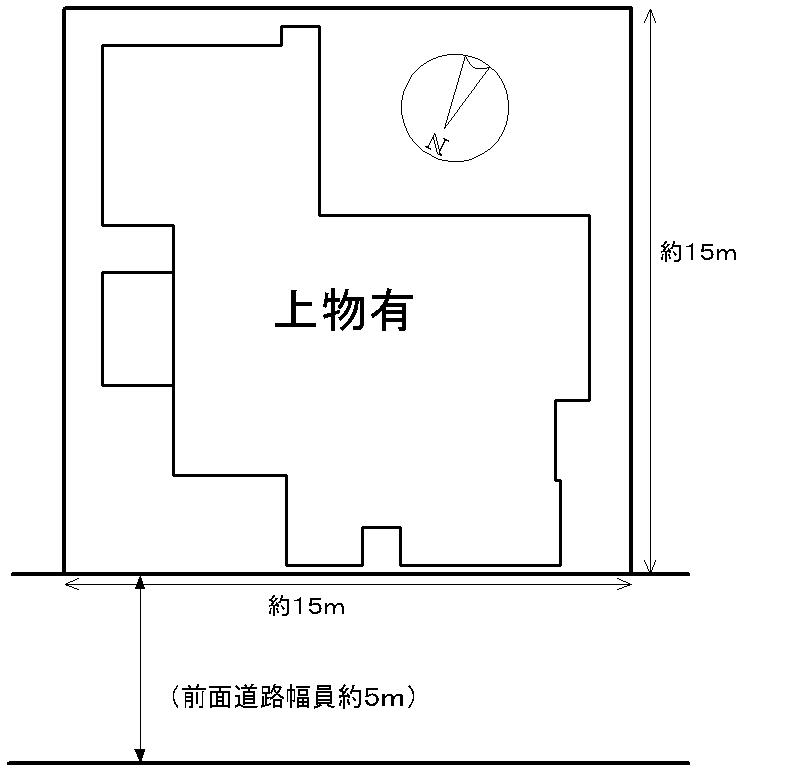 Compartment figure. Land price 8 million yen, Land area 235.43 sq m