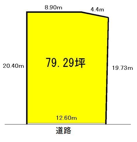 Compartment figure. Land price 15.8 million yen, Land area 262.14 sq m
