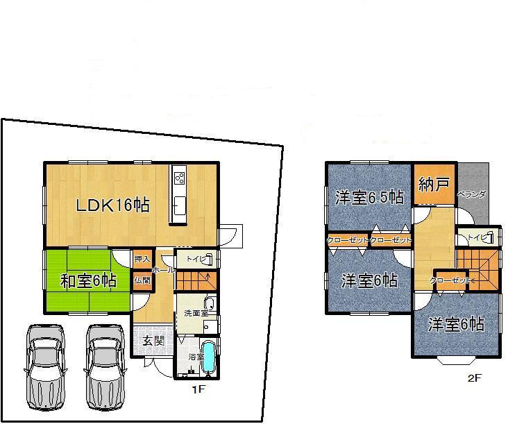 Floor plan. 17.8 million yen, 4LDK + S (storeroom), Land area 132.3 sq m , Building area 102.68 sq m