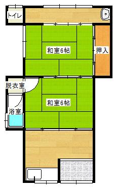 Floor plan. 4.8 million yen, 2DK, Land area 160.51 sq m , Building area 117.12 sq m