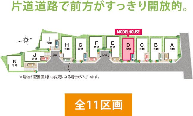 The entire compartment Figure. LAND PLAN  [All 11 compartments]