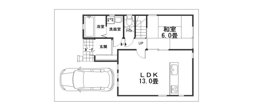 Floor plan. 21,800,000 yen, 4LDK, Land area 77.89 sq m , Building area 91.54 sq m 1 floor