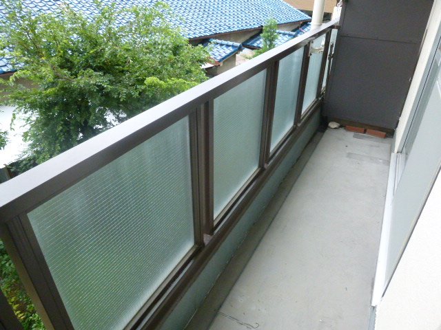 Balcony. It is very bright because it is a south-facing balcony.