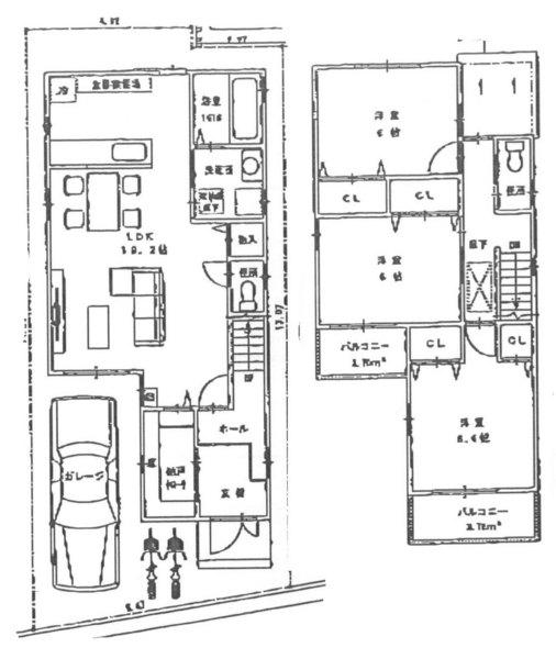 Floor plan. 27,800,000 yen, 3LDK, Land area 88.85 sq m , Building area 93.75 sq m