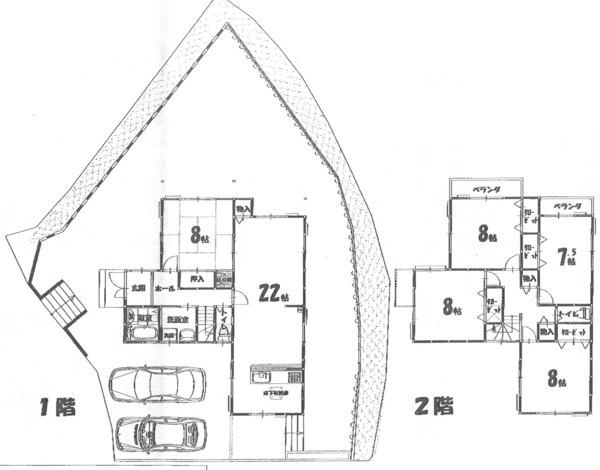 Floor plan. 33,600,000 yen, 5LDK, Land area 294.64 sq m , Building area 137.7 sq m