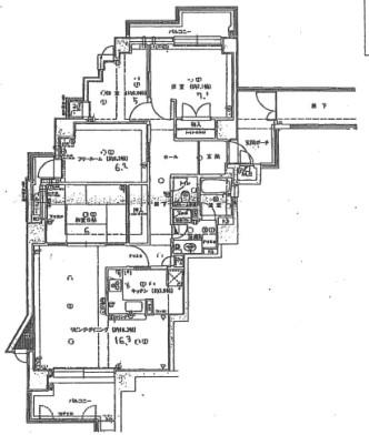 Floor plan. 4LDK, Price 26 million yen, Occupied area 99.88 sq m , Is a floor plan of the balcony area 16.26 sq m 4LDK