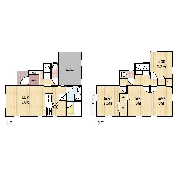 Floor plan. 29,900,000 yen, 4LDK, Land area 98.22 sq m , Building area 102.86 sq m