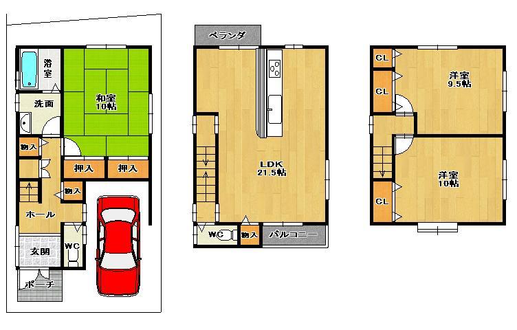 Other. Floor plan No. 1 destination  25,300,000 yen Land 78.19 sq m  Building 128.79 sq m