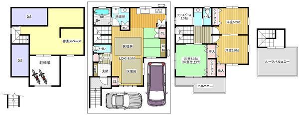 Floor plan. 26,800,000 yen, 3LDK, Land area 89.9 sq m , Building area 95.04 sq m