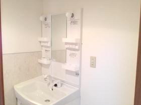 Wash basin, toilet. Interior