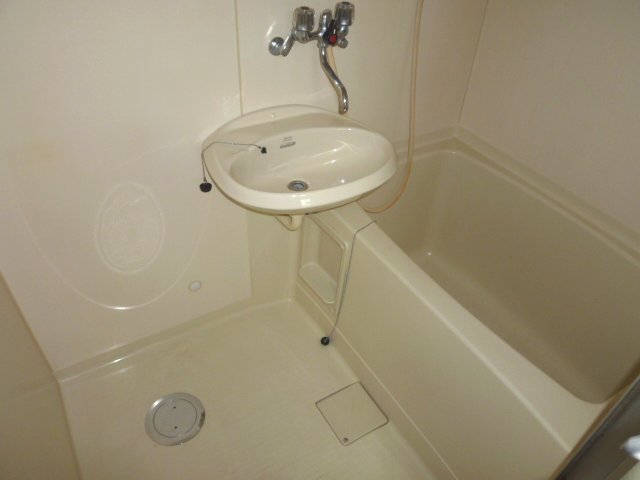 Bath. It is with the bathroom and wash basin. 