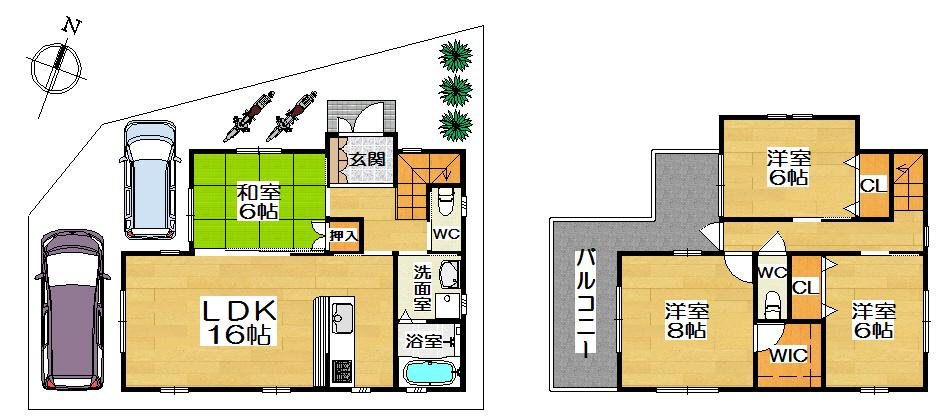 Floor plan. 33,800,000 yen, 4LDK, Land area 102.65 sq m , Building area 89.25 sq m here is a reference plan. A plan tailored to your lifestyle we offer.